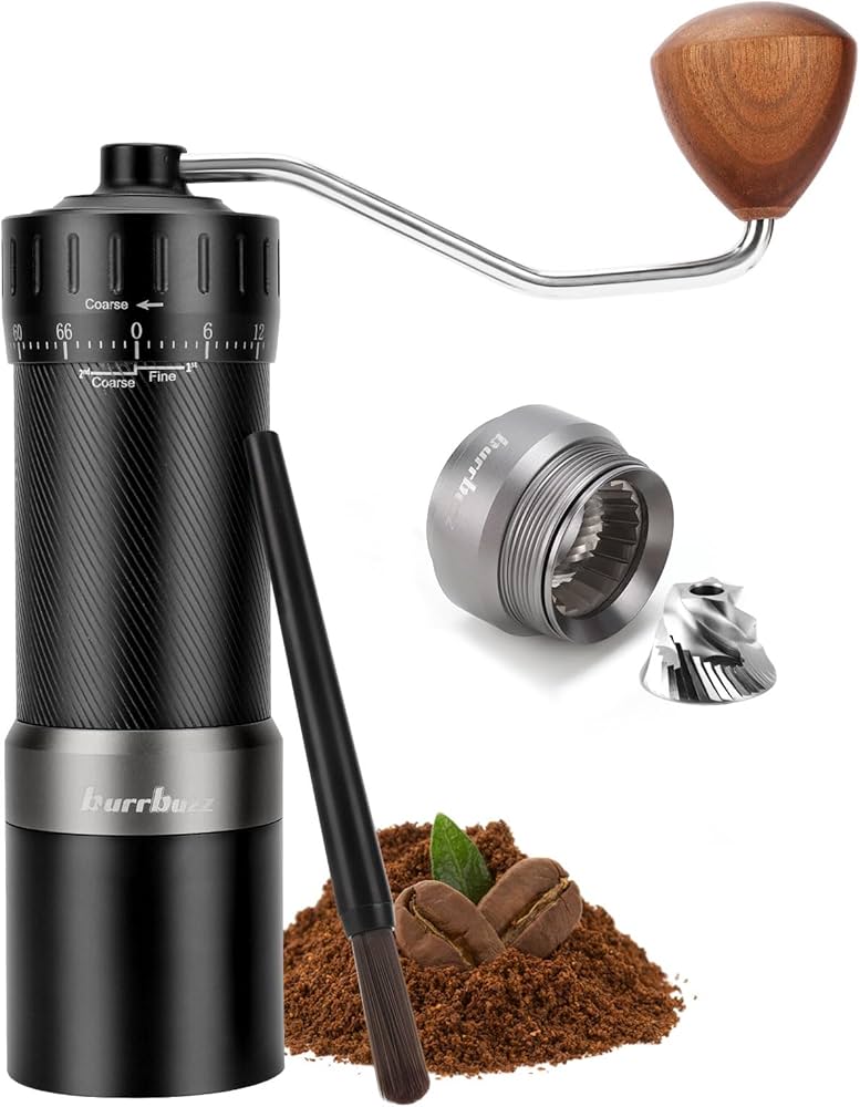 Manual grinder with burr inspection