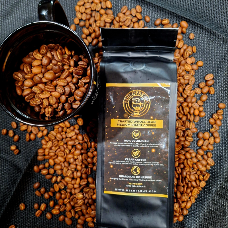 Premium Colombian coffee beans